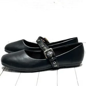 Shoes | New Women Black Square Toe Mary Jane Ballet Flats | Poshmark